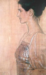 一位年轻女士的半身轮廓 作者 约瑟夫·爱德华·索撒尔