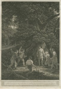Boscobel-The Royal Oak：雕刻，1800年4月 作者 约瑟夫·法灵顿
