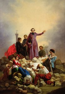 1848年，大主教阿弗雷在路障上