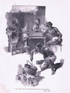 我坐下来和他们一起吃晚饭（litho） 作者 约瑟夫·芬内摩尔