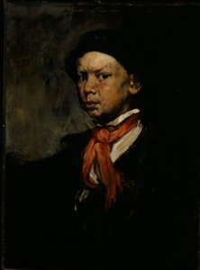 吹口哨的男孩》，约 1873 年（布面油画）