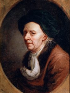 数学家Leonhard Euler的肖像，1707-1783年，18世纪德国绘画 作者 约瑟夫·弗里德里希·奥古斯特·达伯斯