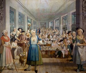 1764 年普罗旺斯奥兰治的韦特兄弟纺织厂，织物印花部，约瑟夫-玛丽亚-加布里埃尔-罗塞蒂，法国