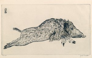 野猪（Le Sanglier）（雕刻） 作者 约瑟夫赫克特