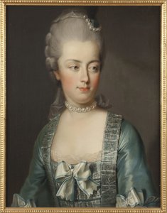 Portrait of Archduchess Marie Antoinette of Austria (1755-1793), Queen of the French, by Hickel, Josef (1736 -1807). Oil on canvas. Dimension : 65x50 cm. Nationalmuseum Stockholm