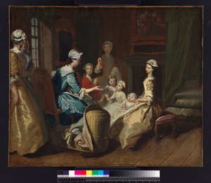 帕梅拉讲述了一个童话故事，讲述了1740年出版的Samuel Richardson（1689-1761）的“Pamela：或Virtue Rewarded”，c.1744