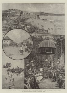 阿散蒂探险，海岸角城堡的草图