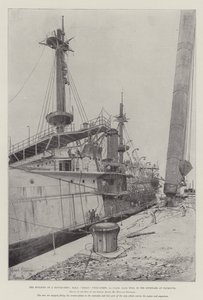 在普利茅斯的造船厂建造战舰，HMS海洋，双螺杆，头等舱，12,950吨
