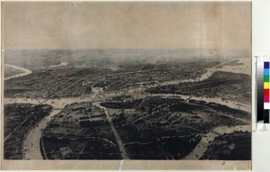 圣彼得堡及周边地区的鸟瞰全景 - 约瑟夫-约瑟夫-查理曼（1824-1870）。水印，19世纪下半叶。圣彼得堡国家历史博物馆 作者 约瑟夫·乔西福维奇·查理曼大帝