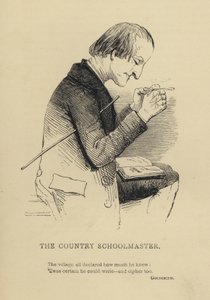 Kenny Meadows: The Country Schoolmaster (engraving)