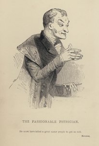 Kenny Meadows: The Fashionable Physician (engraving)