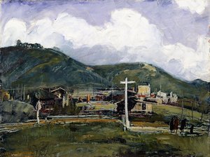 雨天，拉古纳（油浸在镁橄榄石上） 作者 约瑟夫·克莱奇