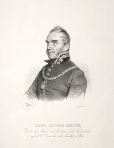 卡尔-约瑟夫-迈耶博士的画像，1844年。