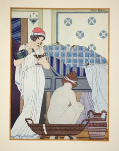 巴斯座位，1934年“希波克拉底的作品”中的插图 作者 约瑟夫·库恩·雷尼尔