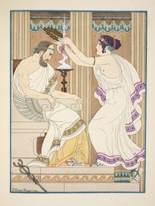 金色的王冠，插图来自“希波克拉底的作品”，1934年 作者 约瑟夫·库恩·雷尼尔