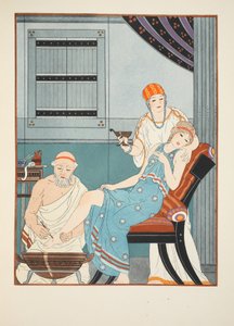 1934年，“希波克拉底的作品”中的插图从脚下放血 作者 约瑟夫·库恩·雷尼尔