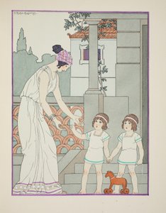 同卵双胞胎，插图来自“希波克拉底的作品”，1934年 作者 约瑟夫·库恩·雷尼尔
