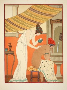 必须用油涂抹伤口，插图来自1934年的“希波克拉底的作品” 作者 约瑟夫·库恩·雷尼尔