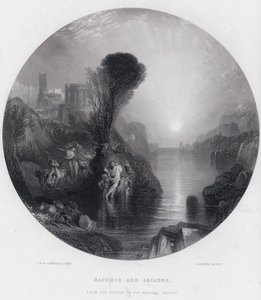 Bacchus and Ariadne (engraving) 作者 约瑟夫·马洛德·威廉（继）·特纳