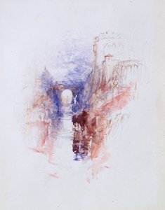 1827年，河上的意大利城堡 作者 约瑟夫·马洛德·威廉·特纳