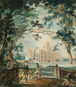 1792年布里斯托尔附近的Cote House（wc und pen on paper） 作者 约瑟夫·马洛德·威廉·特纳