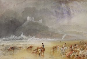 Criccieth Castle，北威尔士，1835年