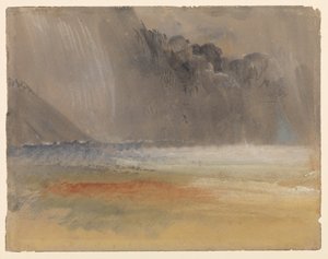 海上和陆地上空堆积的雷云，约1835年-1840年 作者 约瑟夫·马洛德·威廉·特纳