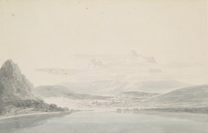 《约翰·罗伯特·科森斯（John Robert Cozens）（1752-99）之后的风景》（铅笔和纸本水彩） 作者 约瑟夫·马洛德·威廉·特纳