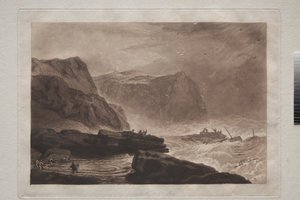 Liber Studiorum：约克郡海岸，惠特比附近，约1807-19年 作者 约瑟夫·马洛德·威廉·特纳