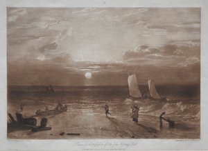 Liber Studiorum：  Mildmay Sea-piece 作者 约瑟夫·马洛德·威廉·特纳