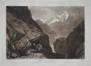 Liber Studiorum：  圣哥达山 作者 约瑟夫·马洛德·威廉·特纳