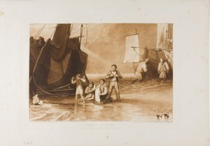 Marine Dabblers》，《Liber Studiorum》第 29 版 作者 约瑟夫·马洛德·威廉·特纳