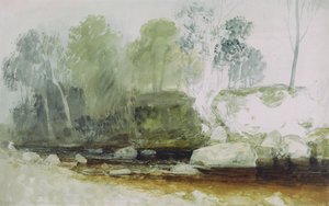 在《沃什伯恩：研究》，约1815年（纸上的水彩和石墨） 作者 约瑟夫·马洛德·威廉·特纳