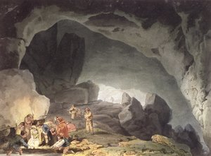 Peaks Hole，德比郡（彩色雕刻） 作者 约瑟夫·马洛德·威廉·特纳