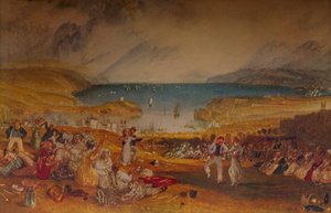 普利茅斯，德文郡，c1830 作者 约瑟夫·马洛德·威廉·特纳