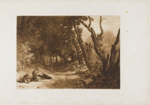 Procris 和 Cephalus，《Liber Studiorum》第 41 版 作者 约瑟夫·马洛德·威廉·特纳