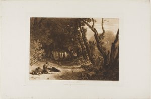 Procris 和 Cephalus，《Liber Studiorum》第 41 版 作者 约瑟夫·马洛德·威廉·特纳