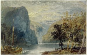 洛雷莱（Lorelei）岩石，1817年 作者 约瑟夫·马洛德·威廉·特纳