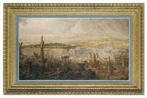 滑铁卢宫的设计，惠灵顿公爵拟建的城镇住宅，建于1816年 作者 约瑟夫·迈克尔·甘迪
