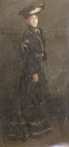 巴黎女士（布面油画）
