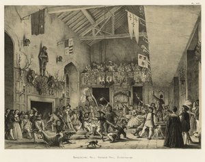 宴会厅，Haddon Hall，德比郡