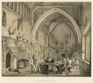 Hall，Moat House，Ightham，Kent