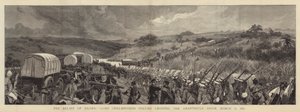1879年3月31日，Ekowe的救济，切姆斯福德勋爵的专栏穿越Amantikulu河 作者 Joseph Nash