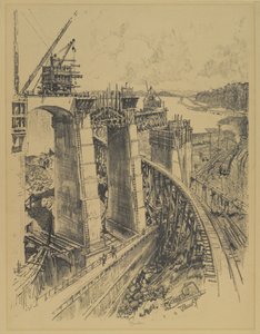 Gatun Lock的方法，1912年 作者 约瑟夫·彭内尔