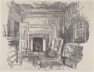 斯丹顿的寝室，1912年。 作者 约瑟夫·彭内尔