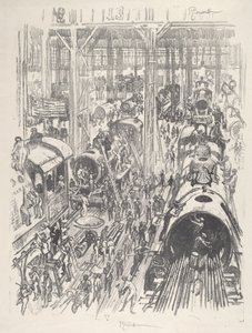 为盟国建造发动机，1917年。 作者 约瑟夫·彭内尔