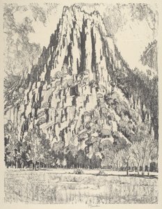 优胜美地的山峰，1912年。 作者 约瑟夫·彭内尔