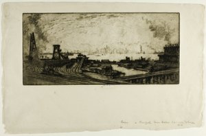 Coal Wharves, Staten Island, No. II 作者 约瑟夫·彭内尔