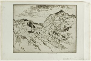 巴拿马库莱布拉湾 作者 Joseph Pennell