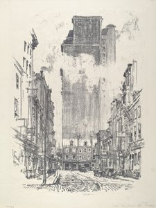 在桑索姆街，1912年。 作者 约瑟夫·彭内尔